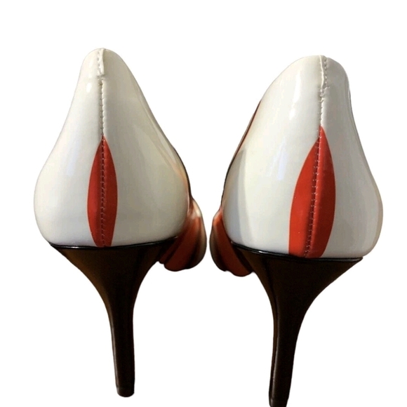 INC Womens Zitah Red Patent Striped Pumps - Picture 4 of 4